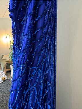 Laurence Kazar Royal Blue Sequin Dress